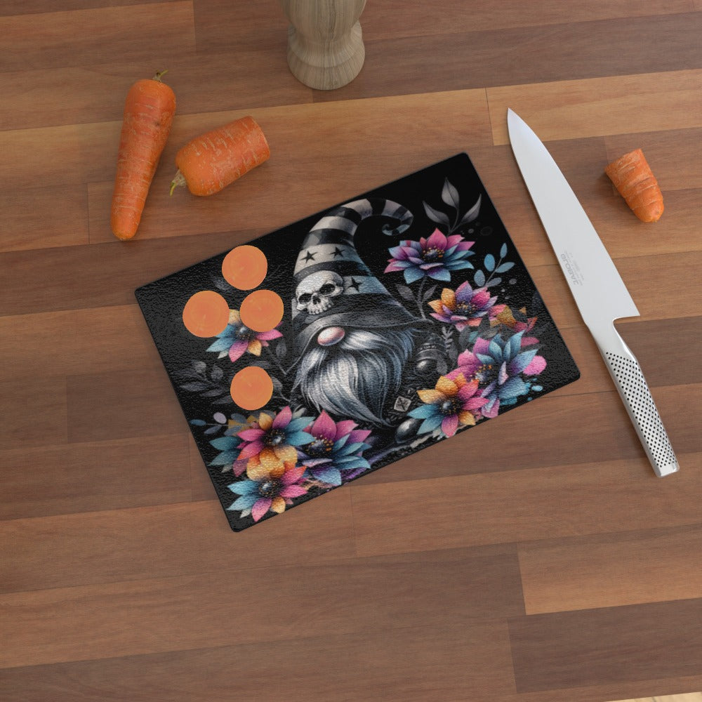 Just A Gothic Gonk - Glass Chopping Board