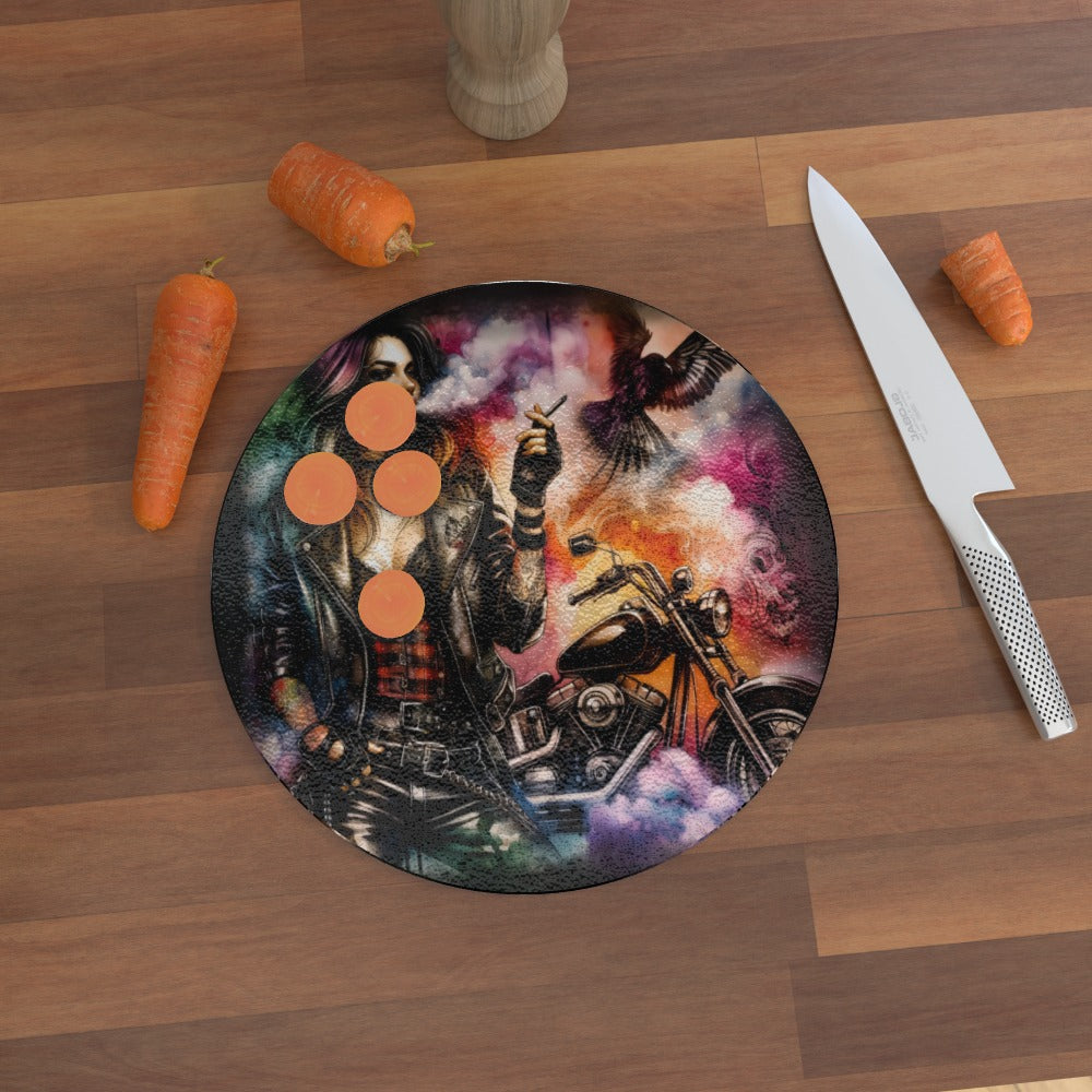 Sexy Bad Girl - Glass Chopping Board