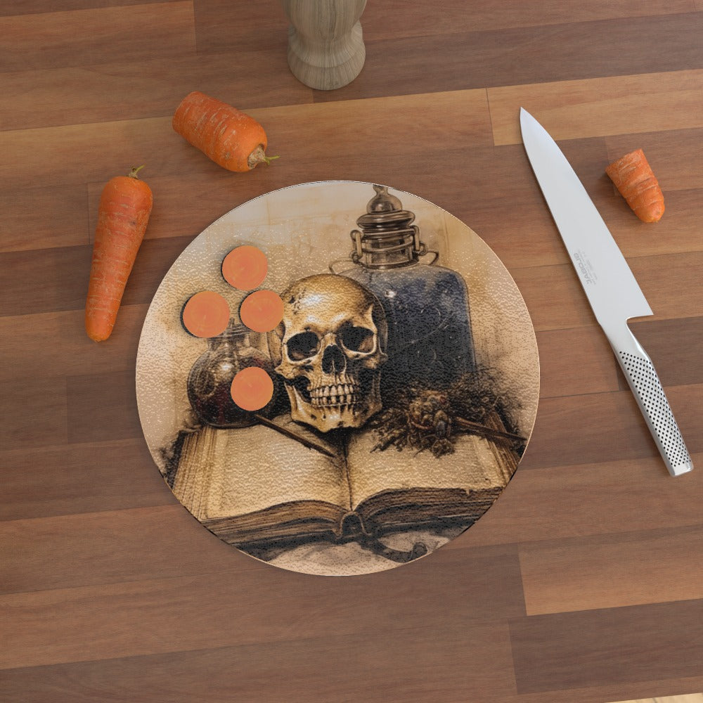 Hexing Lesson One - Glass Chopping Board