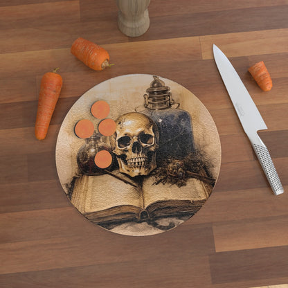 Hexing Lesson One - Glass Chopping Board