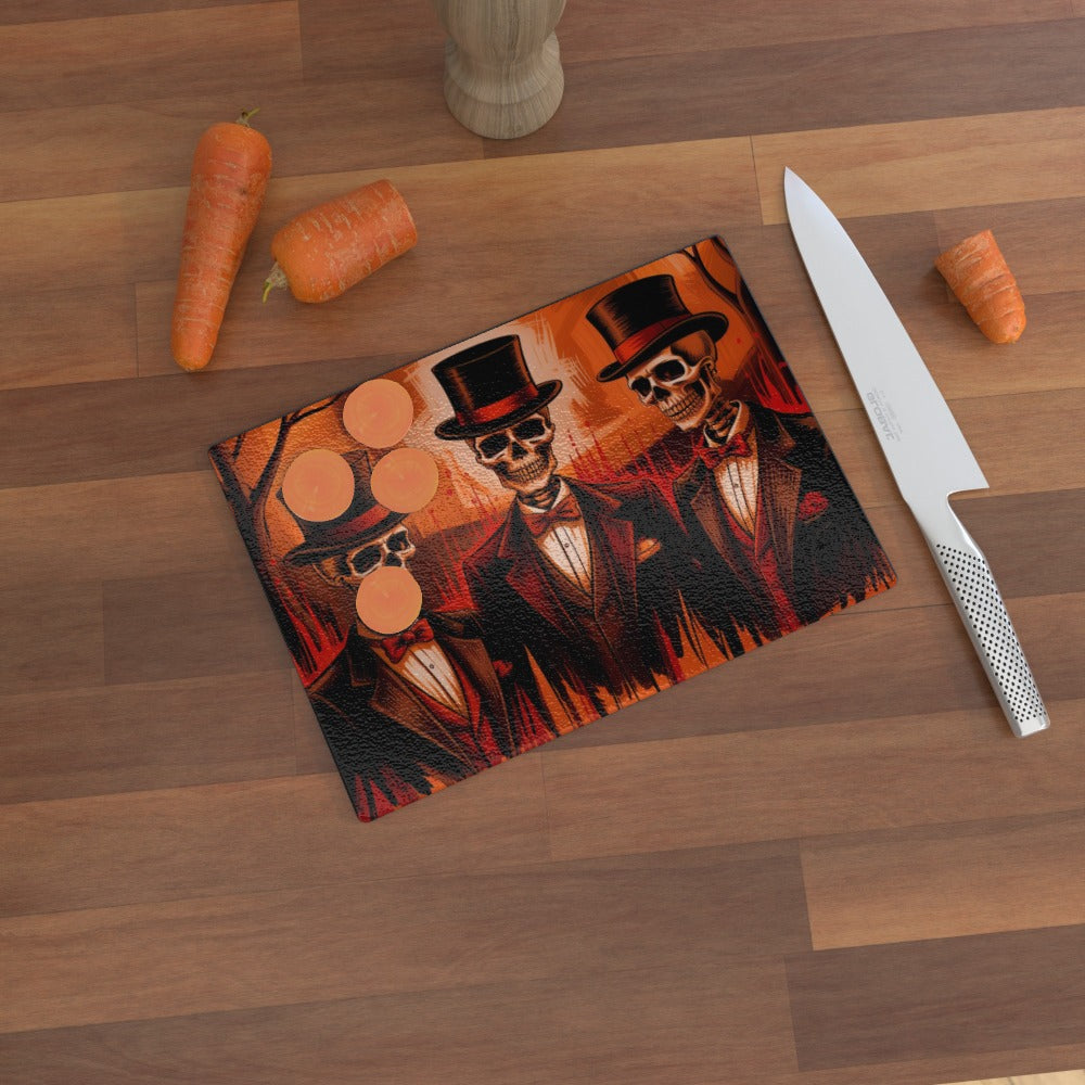 Hell's Gentlemen - Glass Chopping Board