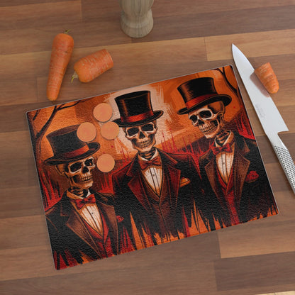 Hell's Gentlemen - Glass Chopping Board