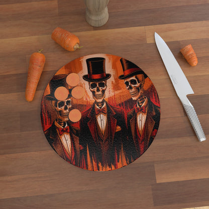 Hell's Gentlemen - Glass Chopping Board